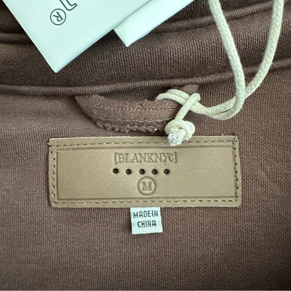 Anthropologie Blanknyc Shacket Womens Size M Fleece Brown - Picture 9 of 11